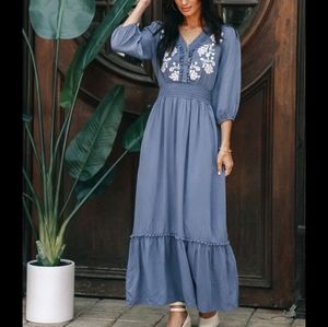 Arielle embroidered dress bohme large